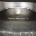 150 Gallon Stainless Steel PMO Legal Balance Tank, Raised Bridge with (2) Hinged Lids