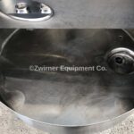 50 Gallon Stainless Steel PMO Legal Balance Tank, Raised Bridge with Hinged Lid