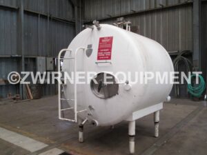 Crepaco 1,000 Gallon Refrigerated Horizontal Cylindrical Storage Tank