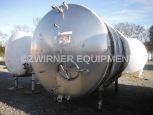 Crepaco 3,000 Gallon Refrigerated Horizontal Cylindrical Storage Tank