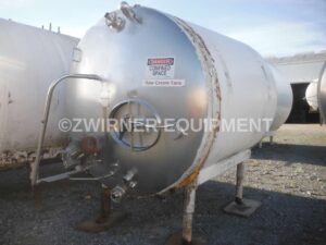 1,000 Gallon Crepaco Refrigerated Horizontal Cylindrical Storage Tank