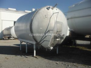 Crepaco 4,000 Gallon Refrigerated Horizontal Cylindrical Storage Tank