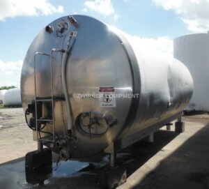 6,000 Gallon Cherry-Burrell Refrigerated Horizontal Cylindrical Storage Tank