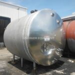 Pfaudler 3,000 Gallon All Stainless Steel Refrigerated Horizontal Cylindrical Storage Tank