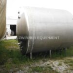 Pfaudler 3,000 Gallon All Stainless Steel Refrigerated Horizontal Cylindrical Storage Tank