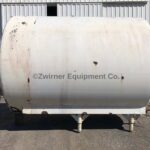 Walker 4,000 Gallon Refrigerated Horizontal Cylindrical Storage Tank, Stainless Steel Front Head