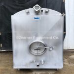 APV Crepaco 1,000 Gallon Stainless Steel Rectangular Dome Top, Slope Bottom, Refrigerated Storage Tank
