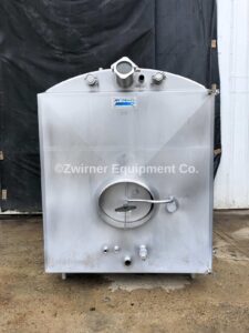 APV Crepaco 1,000 Gallon Stainless Steel Rectangular Dome Top, Slope Bottom, Refrigerated Storage Tank