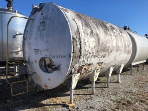 Cherry Burrell 5,000 Gallon Refrigerated Horizontal Cylindrical Storage Tank