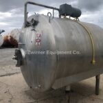 Mojonnier Model M111B, 1,000 Gallon All Stainless Steel Refrigerated Horizontal Cylindrical Storage Tank
