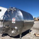 Chicago Stainless Equipment 2,000 Gallon Refrigerated Horizontal Cylindrical Storage Tank