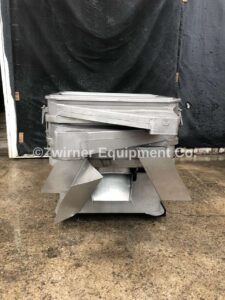 Stainless Steel Vibratory Separator, (3) 44″ x 44″ Square Screen Decks, Rectangular Discharge Ports