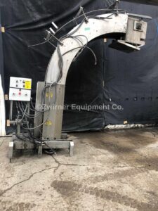 (2) Dairy Conveyor, Stainless Steel Top-Out Unstacker