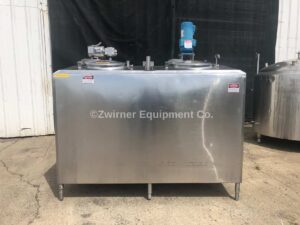 Cherry-Burrell 2 Compartment Stainless Steel Insulated Mix Tank