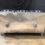 Cherry-Burrell 3-Compartment Stainless Steel Insulated Mix Tank, 100 Gallons Per Compartment, Hinged Tops with Lift Off Covers, Slope Bottom