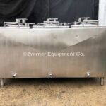 Cherry-Burrell 3-Compartment Stainless Steel Insulated Mix Tank, 100 Gallons Per Compartment, Hinged Tops with Lift Off Covers, Slope Bottom