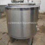 50 Gallon Stainless Steel Bridge and Cover Top, Slope Bottom Pressure Wall Processor