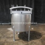 Cherry-Burrell 60 Gallon Stainless Steel Bridge and Cover Top, Shallow Cone Bottom Pressure Wall Processor