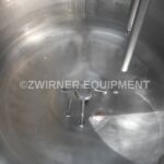 Cherry-Burrell 60 Gallon Stainless Steel Bridge and Cover Top, Shallow Cone Bottom Pressure Wall Processor