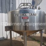 Mueller 600 Gallon Stainless Steel Dome Top, Cone Bottom Pressure Wall Processor