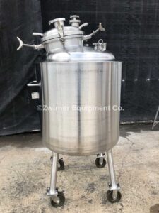 Precision Stainless 300 Liter (80 Gallon) 316L Stainless Steel Dome Top, Dish Bottom, Insulated Pressure Tank