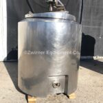 150 Gallon Bridge And Cover Top, Cone Bottom, Insulated Mix Tank