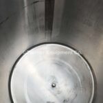 Cherry-Burrell 100 Gallon Stainless Steel Electric Water Jacketed Processor, Open Top with Hinged Lift-Off Cover, Slope Bottom