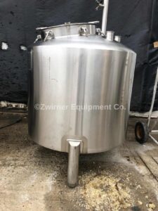 Walker Model SB, 60 Gallon, Dome Top, Dish Bottom, Insulated Pressure Tank, 304 Stainless Steel Construction, Rated 15PSI Internal Pressure