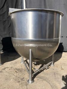 Lee Industries Model 750A, 750 Gallon Stainless Steel Single Shell Kettle, Bridge and Cover Top