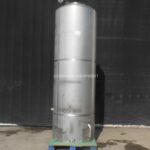 500 Gallon Stainless Steel Dome Top, Dish Bottom Single Shell CIP Tank