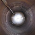 500 Gallon Stainless Steel Dome Top, Dish Bottom Single Shell CIP Tank