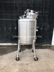 Precision Stainless 300 Liter (80 Gallon) 316L Stainless Steel Dome Top, Dish Bottom, Single Shell Pressure Tank