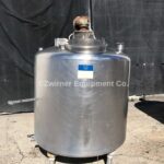 Cherry-Burrell 300 Gallon Stainless Steel Dome Top, Slope Bottom, Single Shell Tank