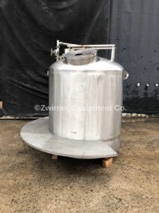 Tri-Canada Model Super Mixer, 300 Gallon, Dome Top, Slope Bottom, Stainless Steel Single Shell