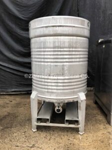 Theilmann 800 Liter (262 Gallon) Aluminum Single Shell Portable Tote, Dome Top, Cone Bottom