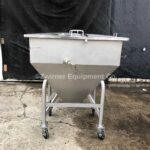 18 Cu. Ft. Stainless Steel Ingredient Hopper, Open Top with Hinged Lift Off Cover, Sightglass