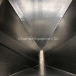 18 Cu. Ft. Stainless Steel Ingredient Hopper, Open Top with Hinged Lift Off Cover, Sightglass