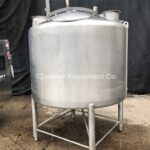 APV Crepaco 500 Gallon Dome Top, Cone Bottom, Single Wall Mix Tank