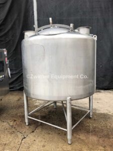 APV Crepaco 500 Gallon Dome Top, Cone Bottom, Single Wall Mix Tank