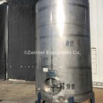 Mueller Model “E”, 2,985 Gallon Stainless Steel Dome Top, Slope Bottom, Single Shell Tank