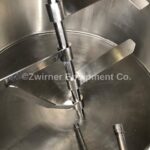 250 Gallon Stainless Steel Bridge and Cover Top, Cone Bottom, Single Shell Mix Tank