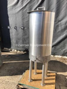 25 Gallon Stainless Steel Single Shell Tank, Open Top With Lift Off Cover