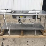 Atlas Metal Industries All Stainless Steel Restaurant Hot Pan Table