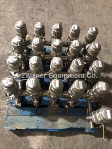 Tri-Clover 361 Series 2.5″ 20 Valve Cluster