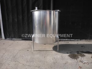 Stainless Steel 300 Gallon Single Shell CIP Tank