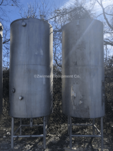 Stainless Steel 600 Gallon Single Shell CIP Tank