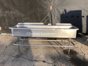 6′ Stainless Steel Wash Sink With Stainless Steel Backsplash