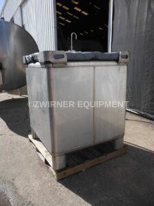 Hoover Group 300 Gallon Stainless Steel Single Shell Portable Tote