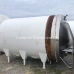 Cherry Burrell Model HCW, 3,000 Gallon Refrigerated Horizontal Cylindrical Storage Tank