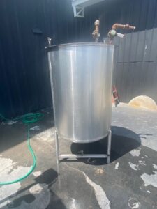 250 Gallon Stainless Steel Single Shell CIP Tank